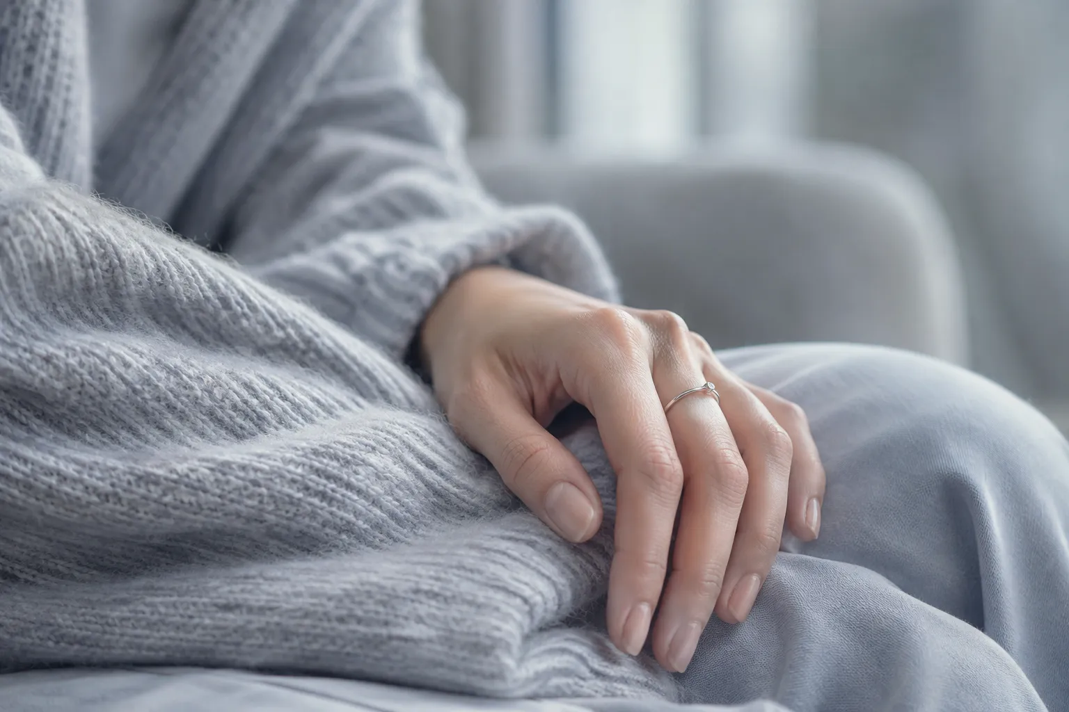 Woman in a quiet moment of renewal